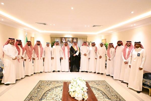 The Governor of Jubail receives the Chairman and Members of the Jubail Business Council at the Eastern Chamber.