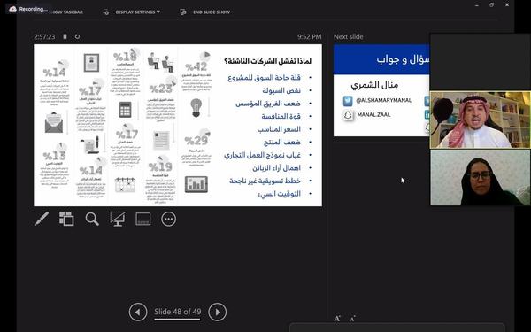 غرفة الشرقية تطلق ورش عمل عن بعد تحت عنوان "سلسلة ريادة الأعمال"