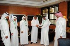 الوابل يستقبل رحالة سعوديين بمناسبة شفاء الملك